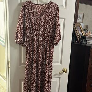 Floral Print Maxi Dress